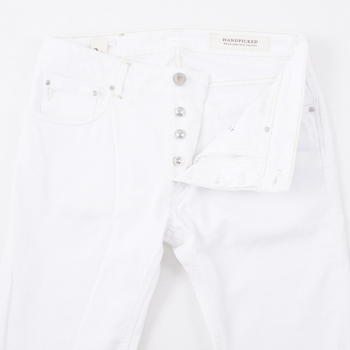 Handpicked 'Ravello' White Denim Jeans - Top Shelf Apparel