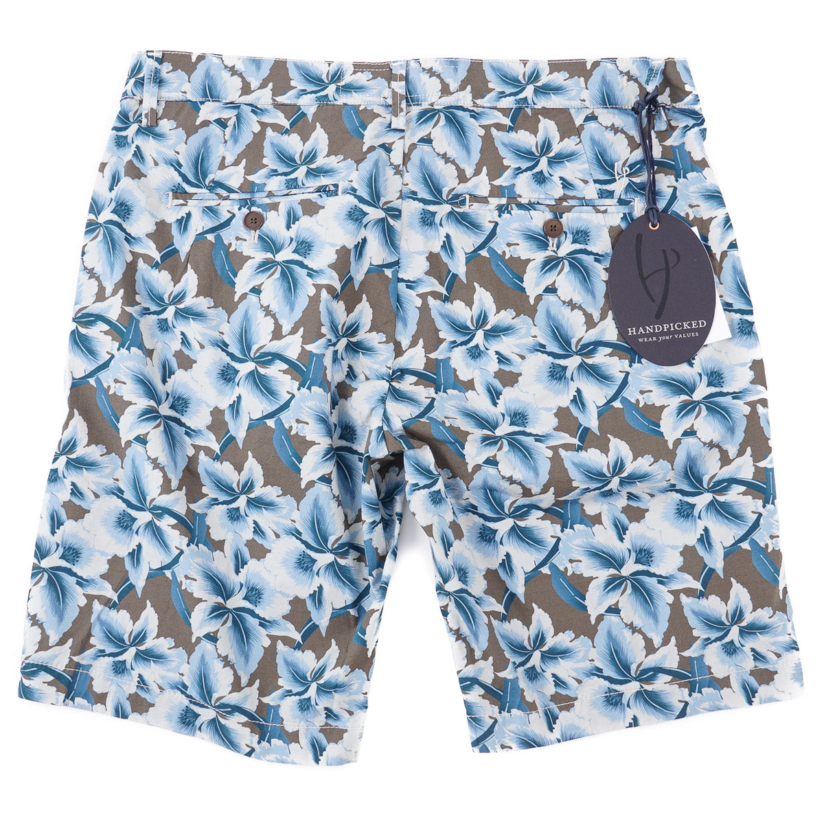 Handpicked Floral Print Cotton Shorts - Top Shelf Apparel