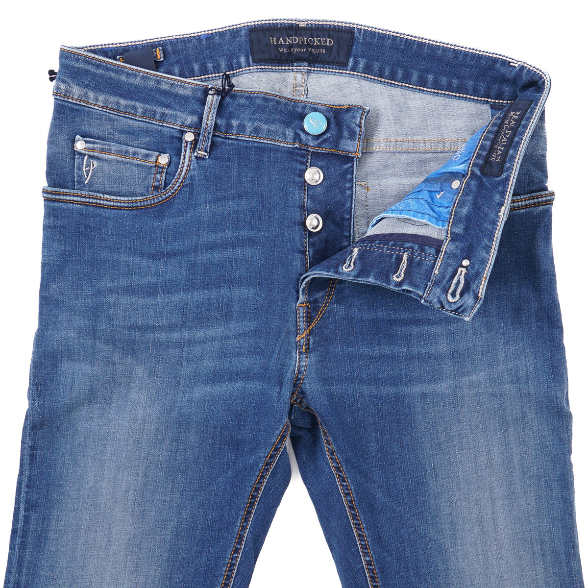 Handpicked 'Ravello' Slim-Fit Denim Jeans - Top Shelf Apparel