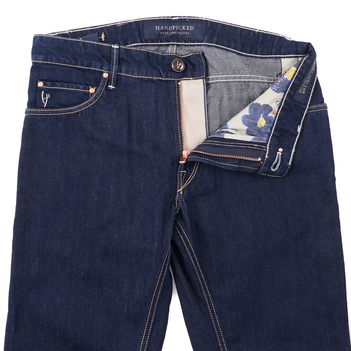 Handpicked Regular-Fit Cotton-Linen Jeans - Top Shelf Apparel