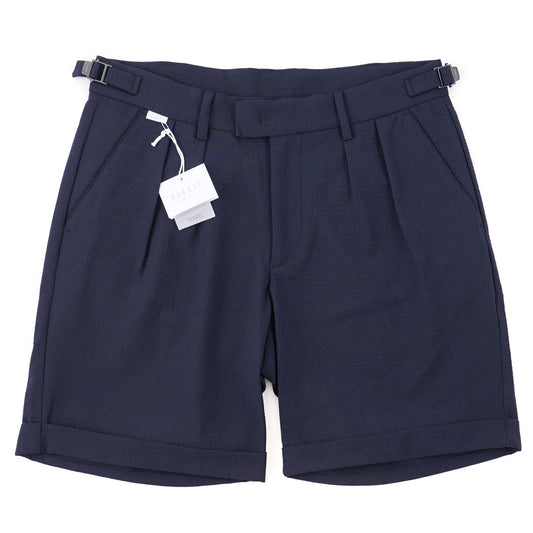 04651 / A Trip in a Bag Seersucker Wool Shorts
