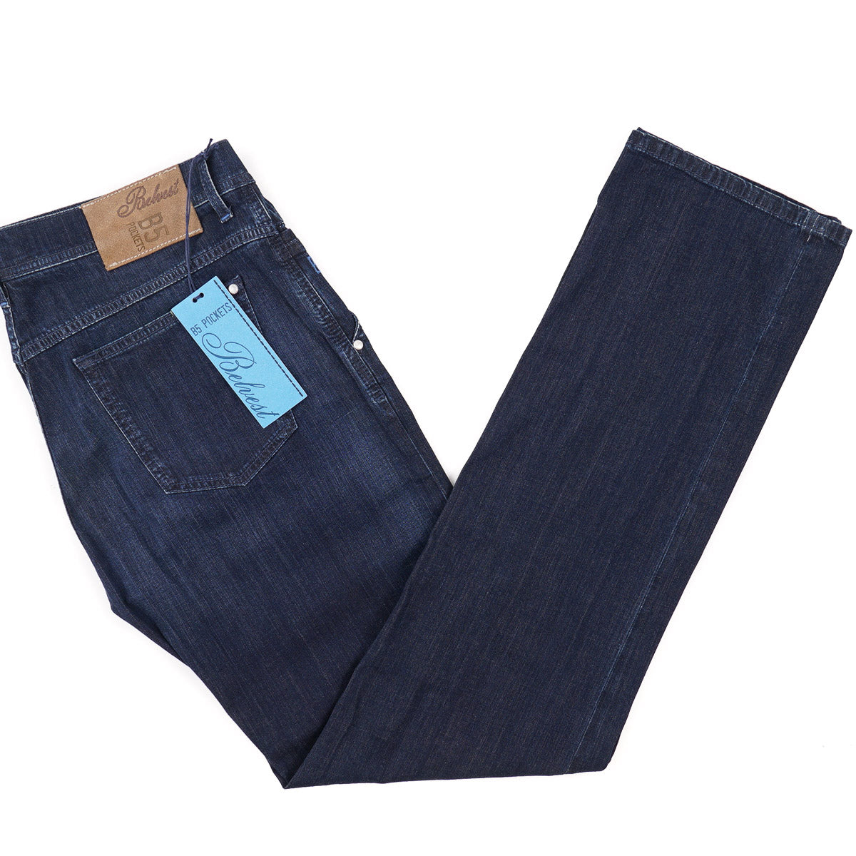 Belvest Regular Straight Fit Denim Jeans - Top Shelf Apparel
