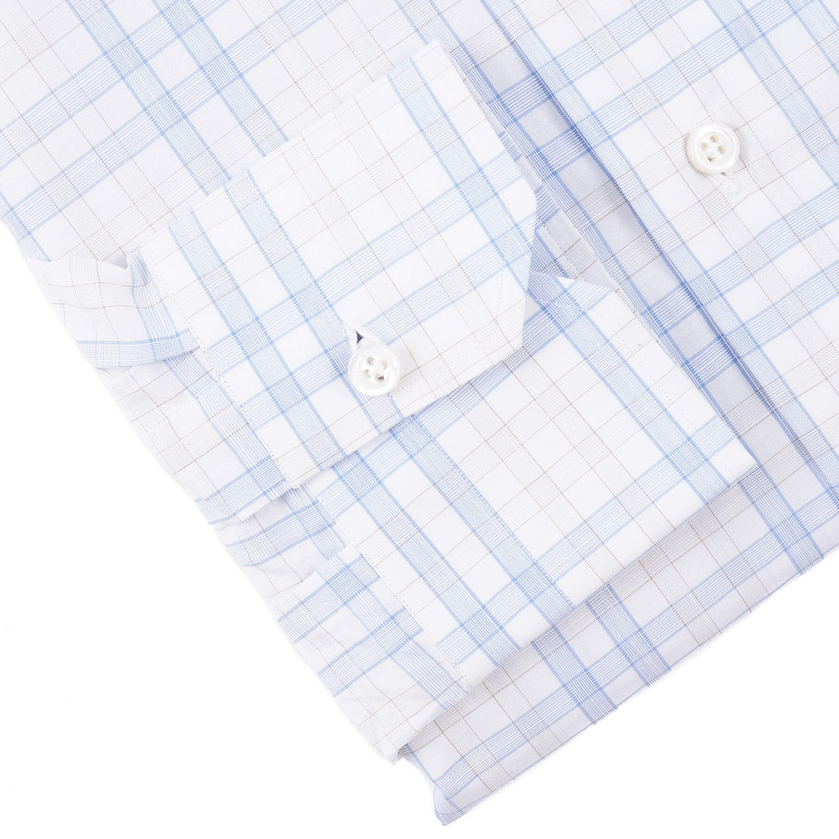 Isaia Tailored-Fit 'Mix' Cotton Shirt