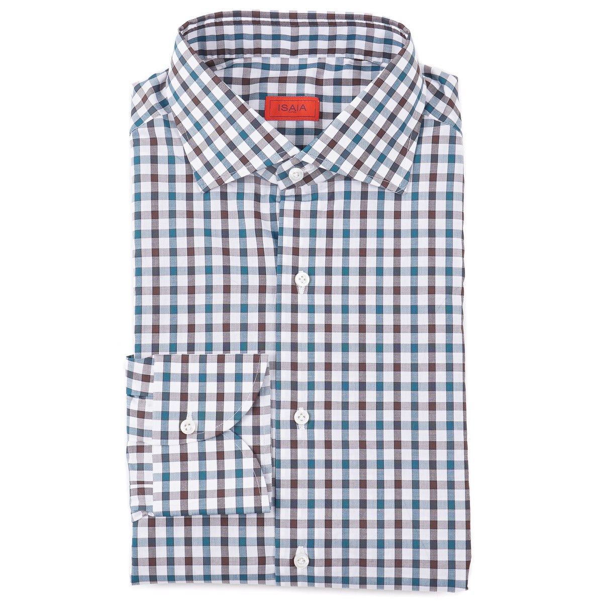 Isaia Tailored-Fit 'Mix' Cotton Shirt