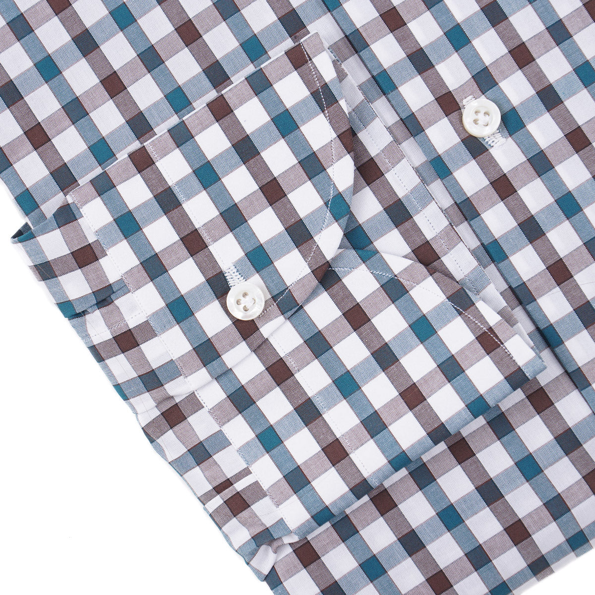 Isaia Tailored-Fit 'Mix' Cotton Shirt