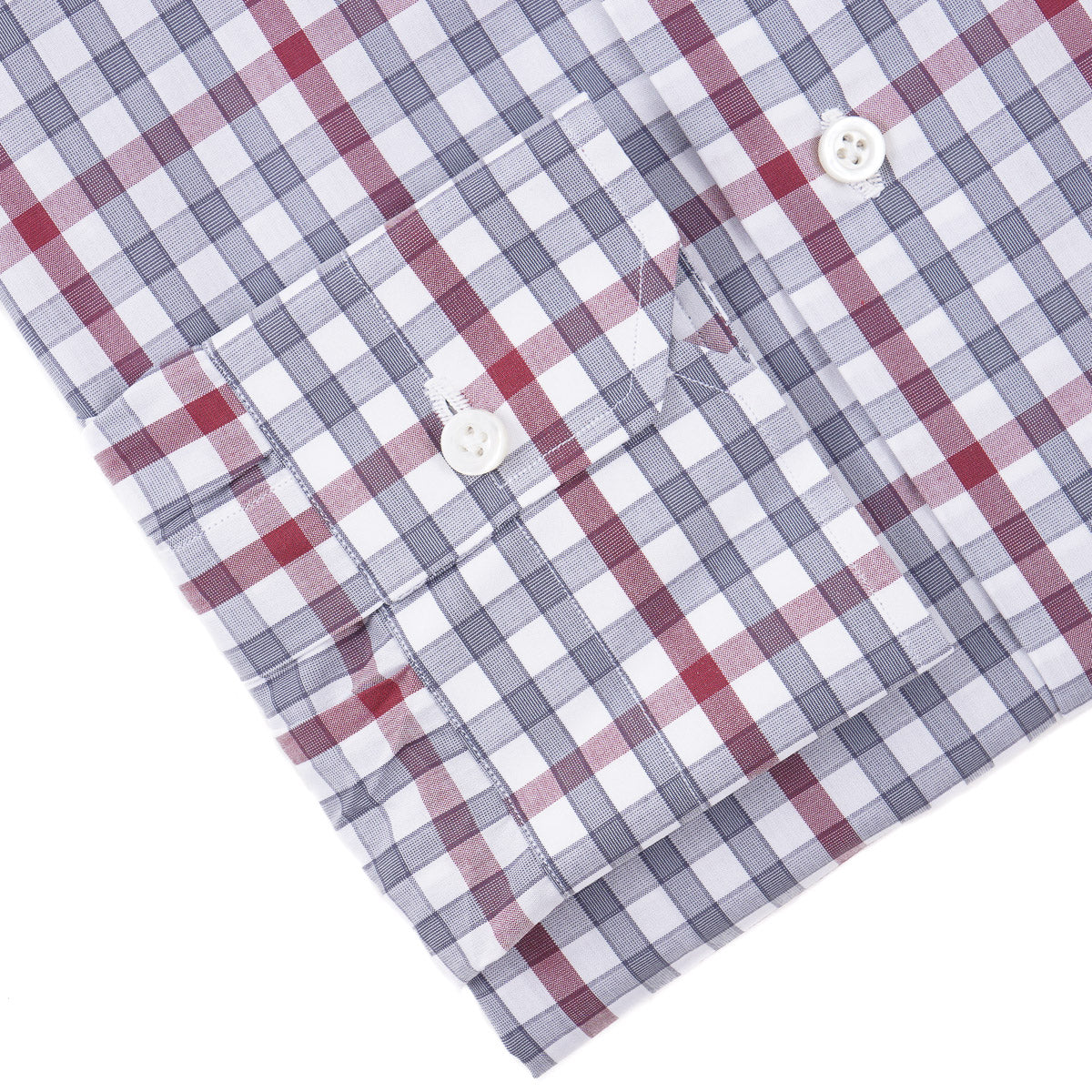 Isaia Tailored-Fit 'Mix' Cotton Shirt