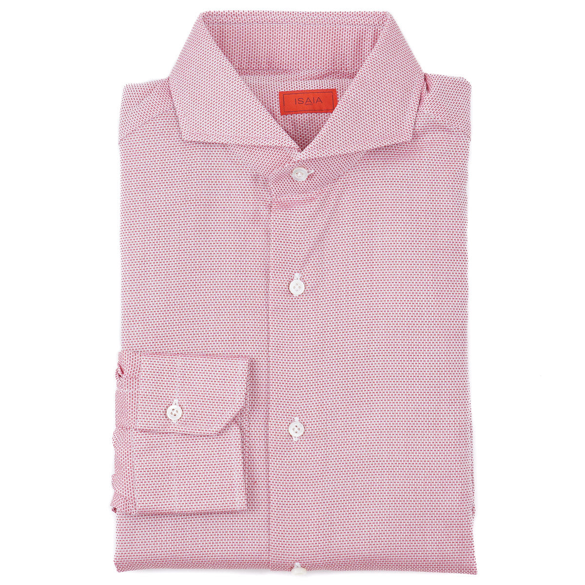 Isaia Tailored-Fit 'Mix' Cotton Shirt - Top Shelf Apparel