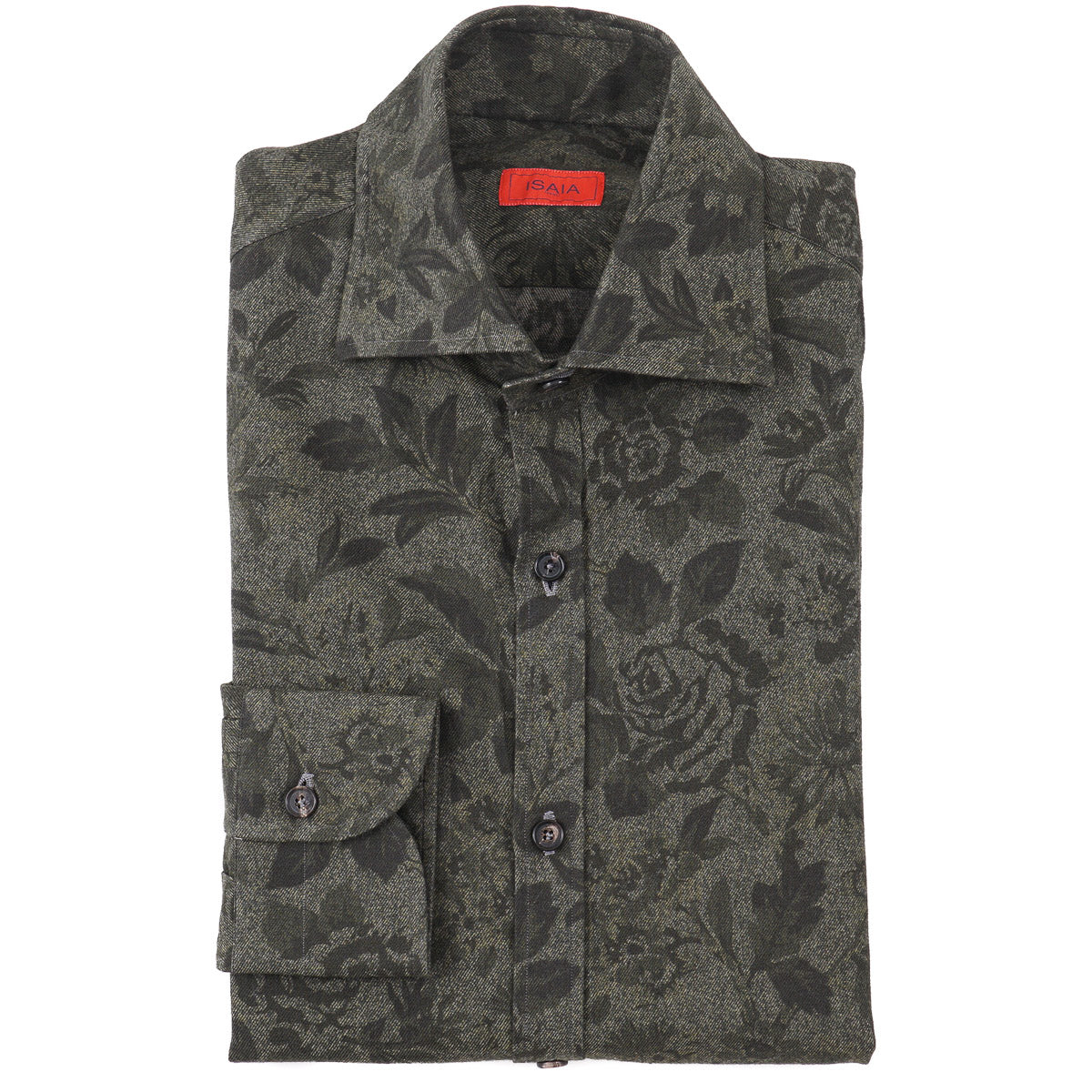 Isaia Floral Patterned Cotton Shirt - Top Shelf Apparel