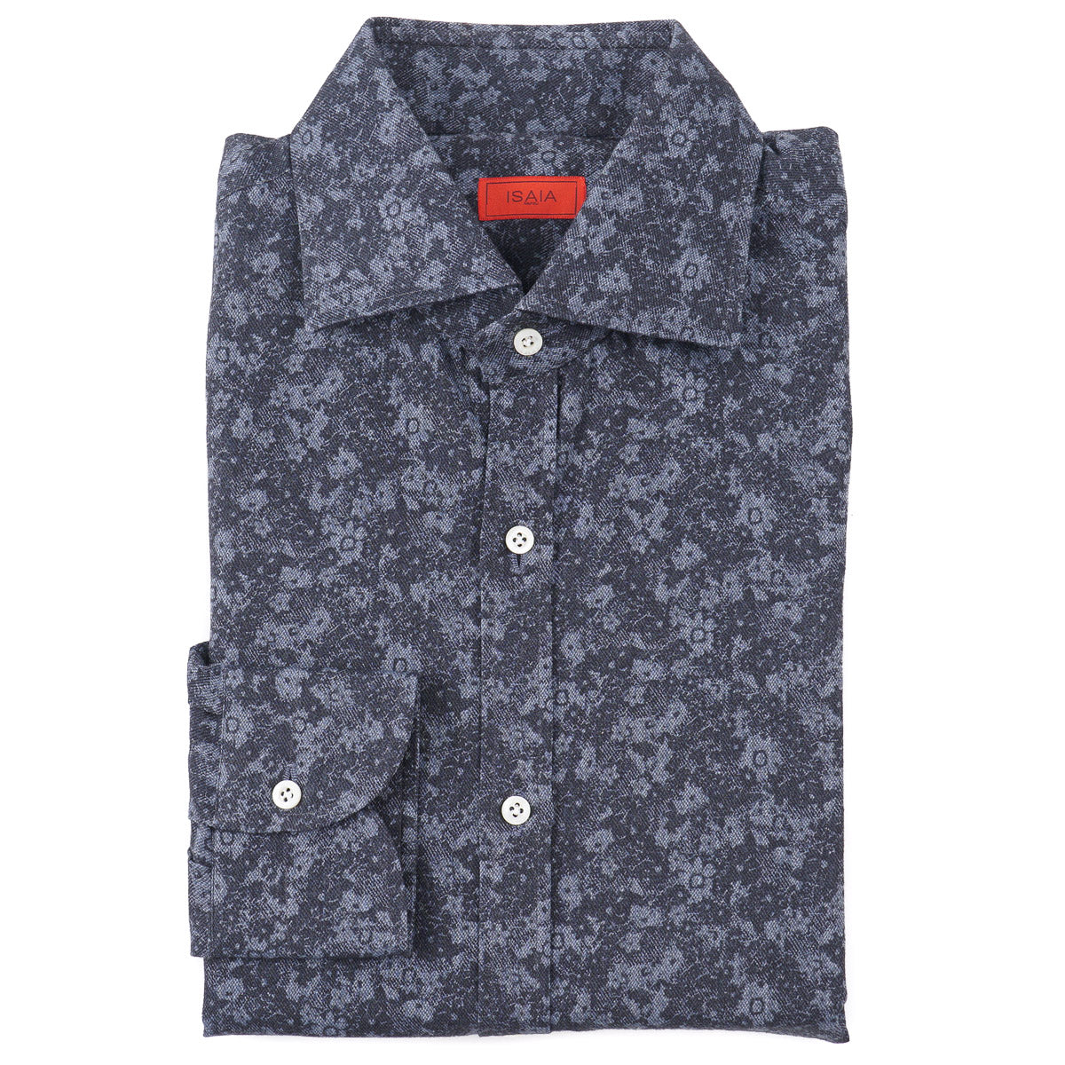 Isaia Floral Patterned Cotton Shirt - Top Shelf Apparel