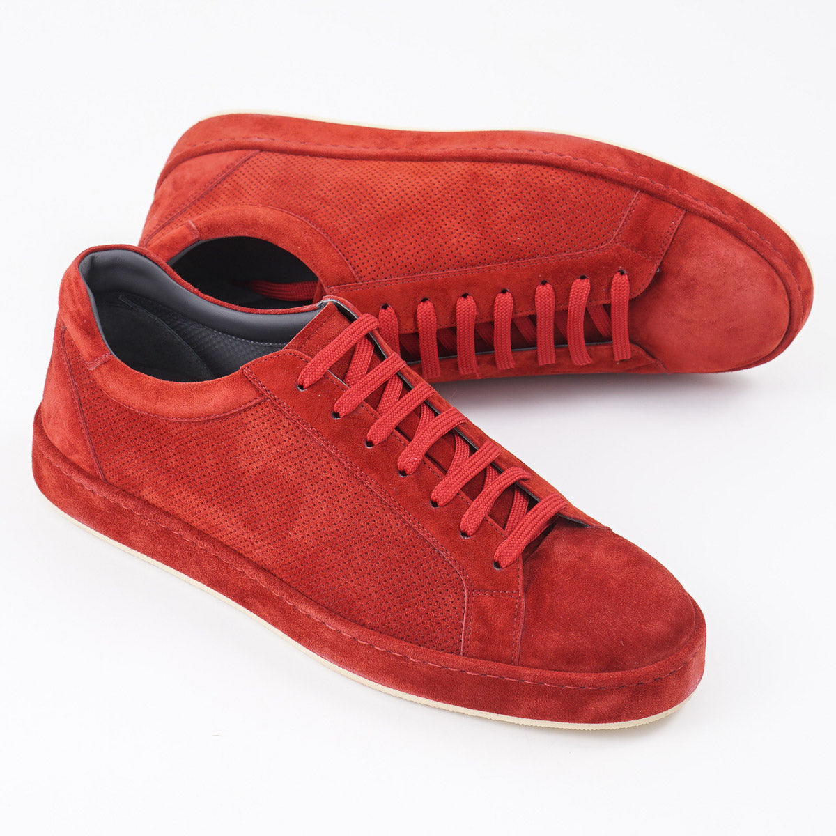 Brett Johnson Perforated Suede Sneakers