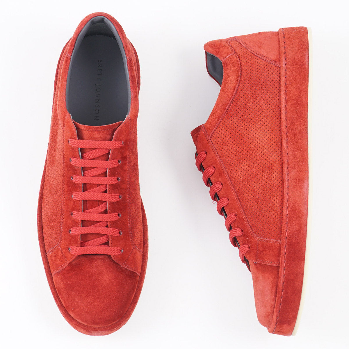 Brett Johnson Perforated Suede Sneakers