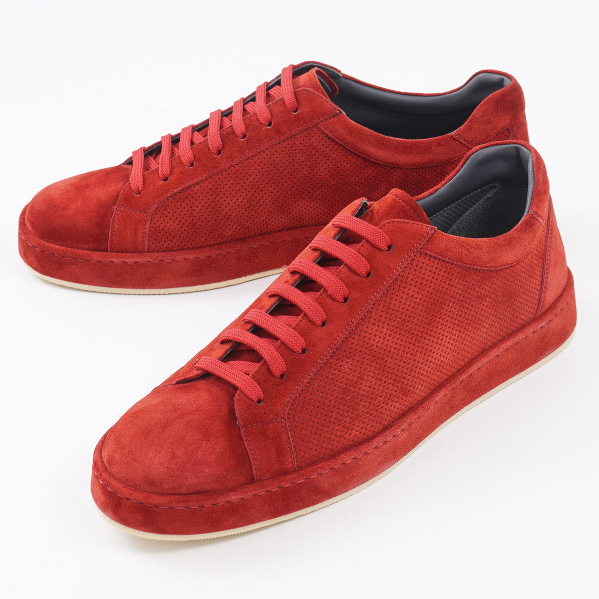 Brett Johnson Perforated Suede Sneakers