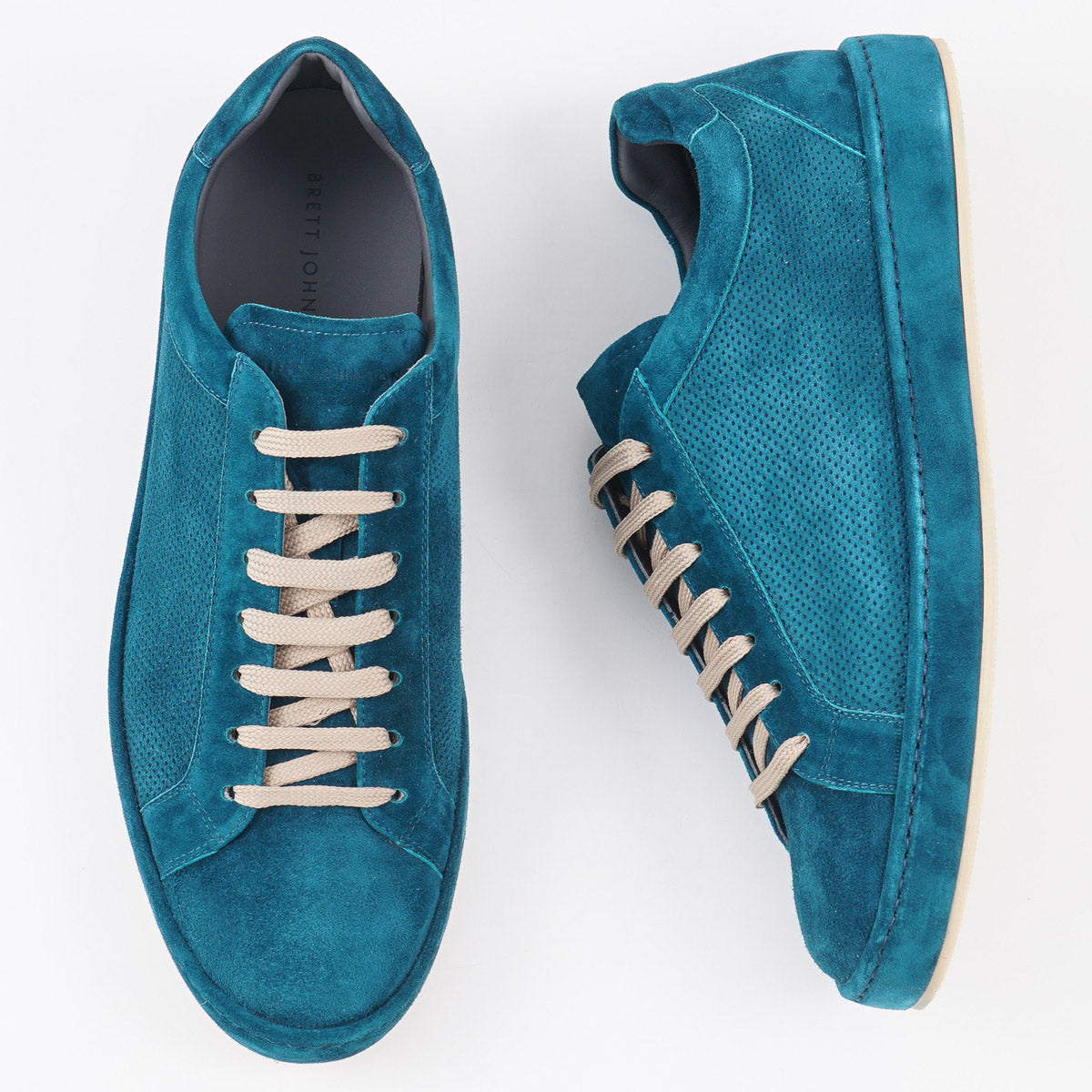 Brett Johnson Perforated Suede Sneakers