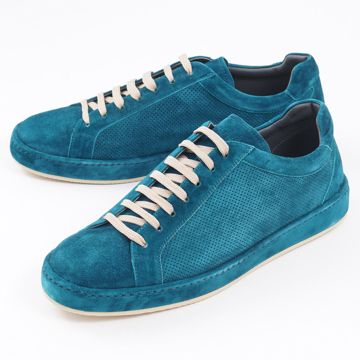 Brett Johnson Perforated Suede Sneakers