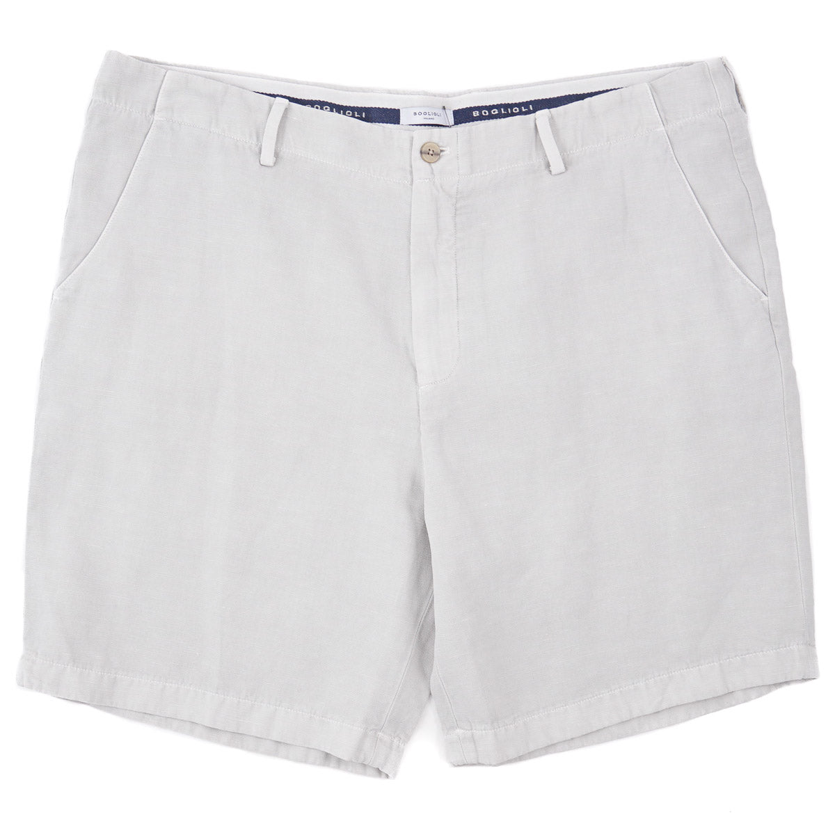 Boglioli Woven Cotton-Linen Shorts
