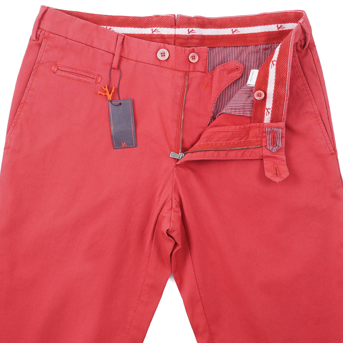 Isaia Slim-Fit Woven Cotton Chinos