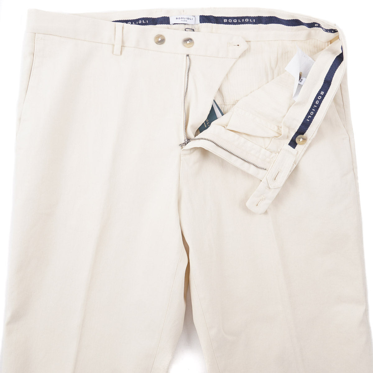 Boglioli Soft Twill Cotton Chino Pants