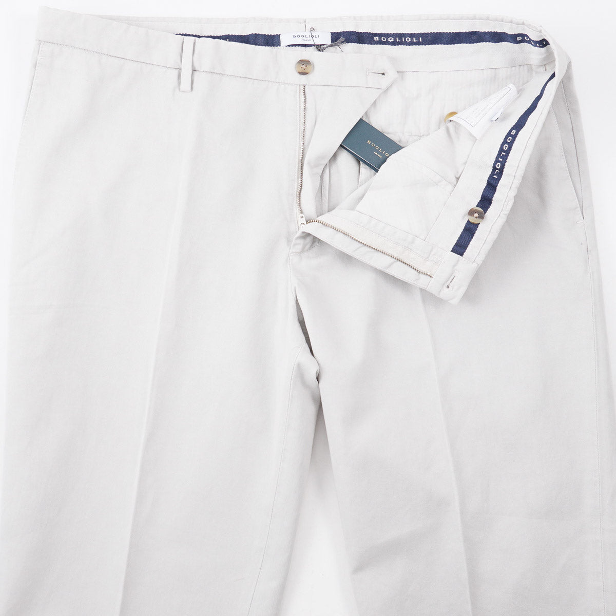 Boglioli Cotton-Linen Chino Pants