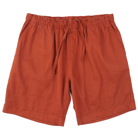 Maurizio Baldassari Linen-Cotton Drawstring Shorts