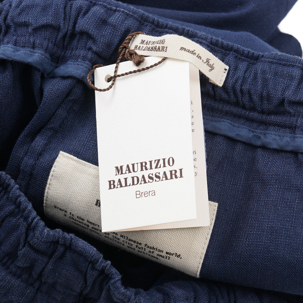 Maurizio Baldassari Linen-Cotton Drawstring Shorts