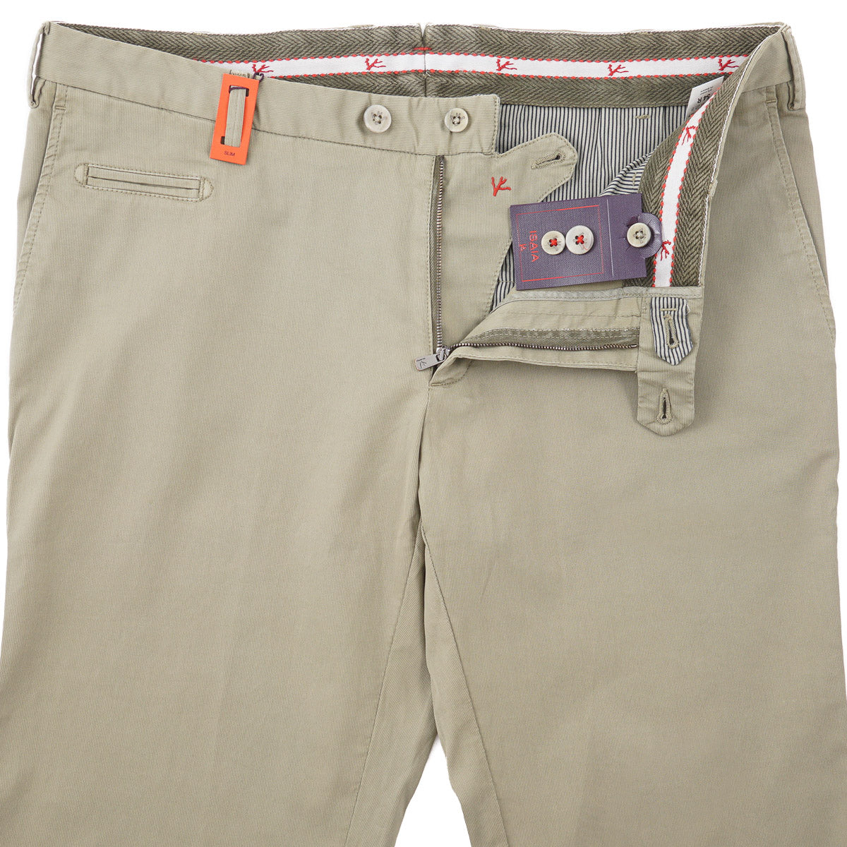 Isaia Slim-Fit Woven Cotton Chinos