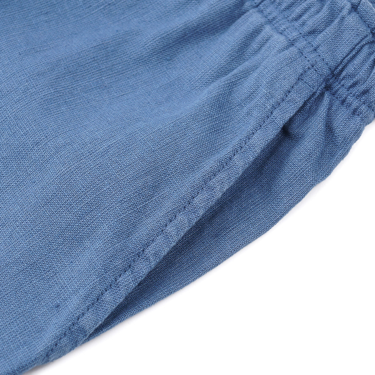 Maurizio Baldassari Linen-Cotton Drawstring Shorts