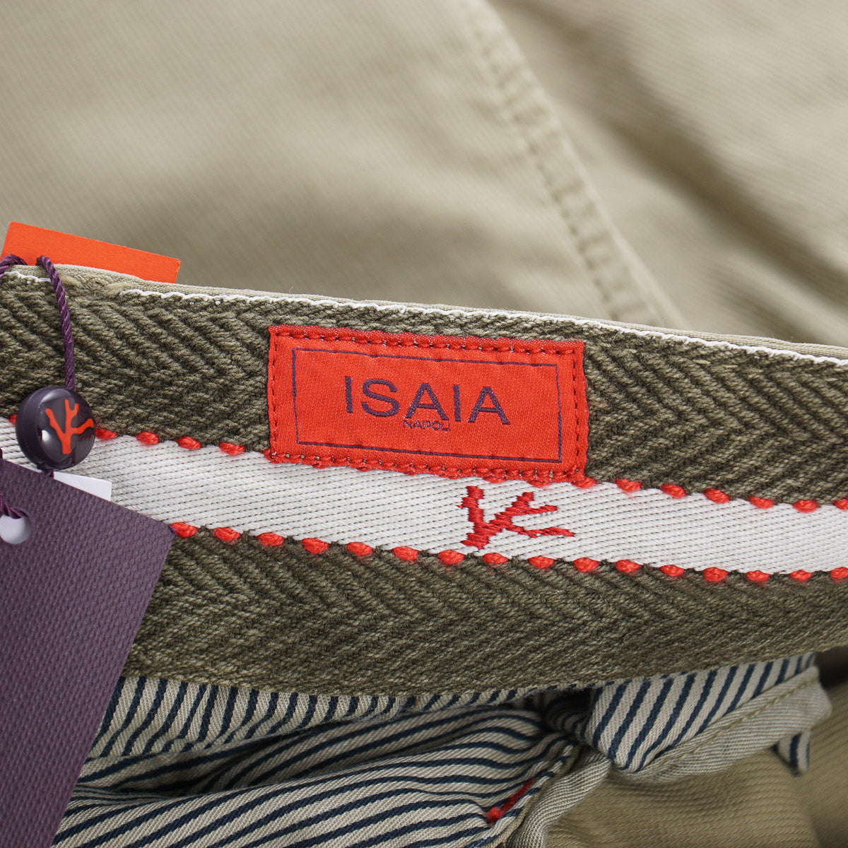 Isaia Slim-Fit Woven Cotton Chinos