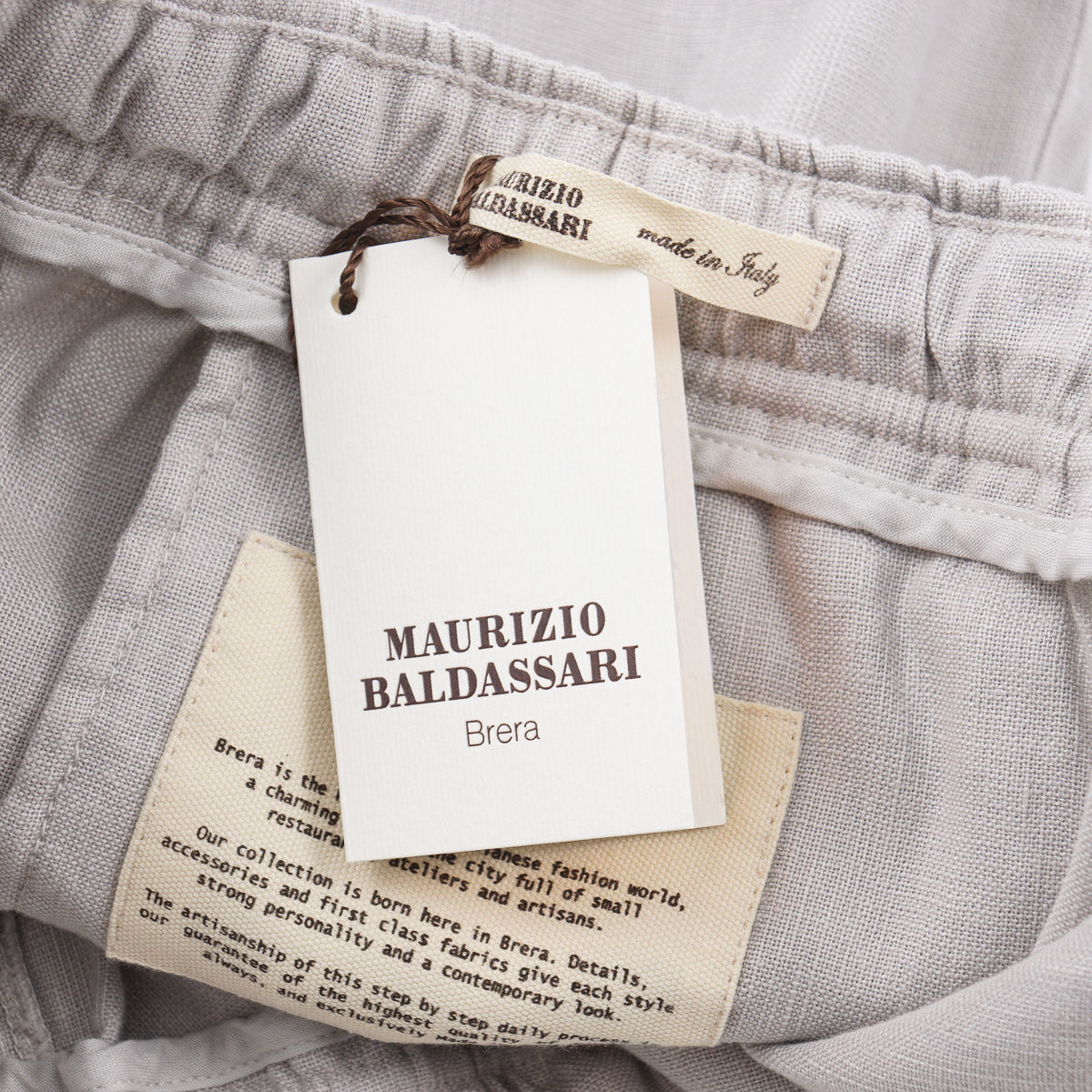 Maurizio Baldassari Linen-Cotton Drawstring Shorts