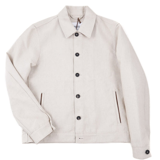 Manto Woven Linen Blouson Jacket - Top Shelf Apparel