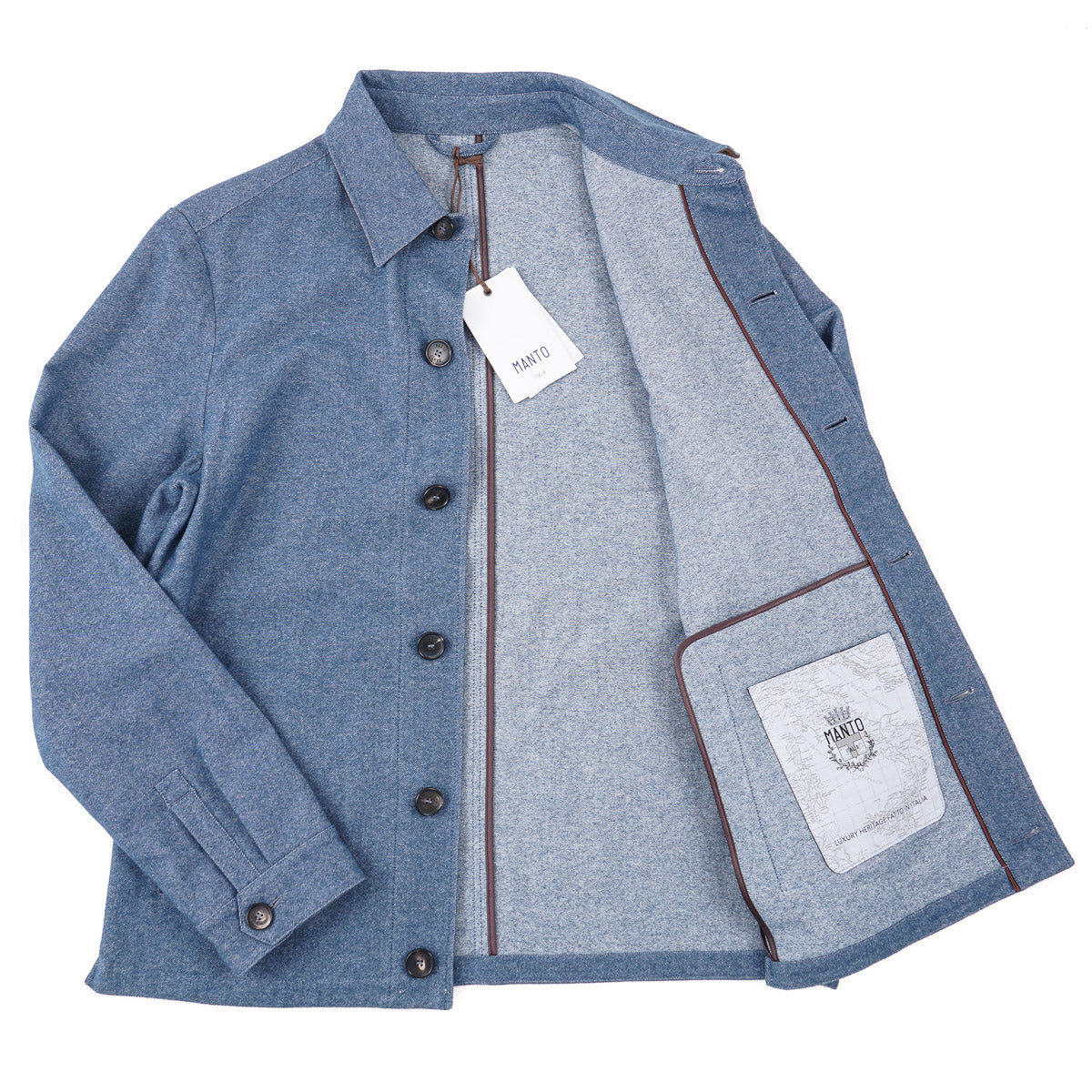 Manto Cashmere-Cotton Buttoned Jacket - Top Shelf Apparel