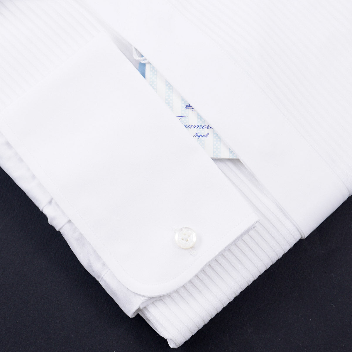 Finamore French Cuff Tuxedo Shirt