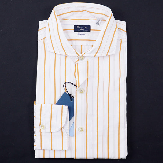 Finamore Woven Stripe Cotton Shirt