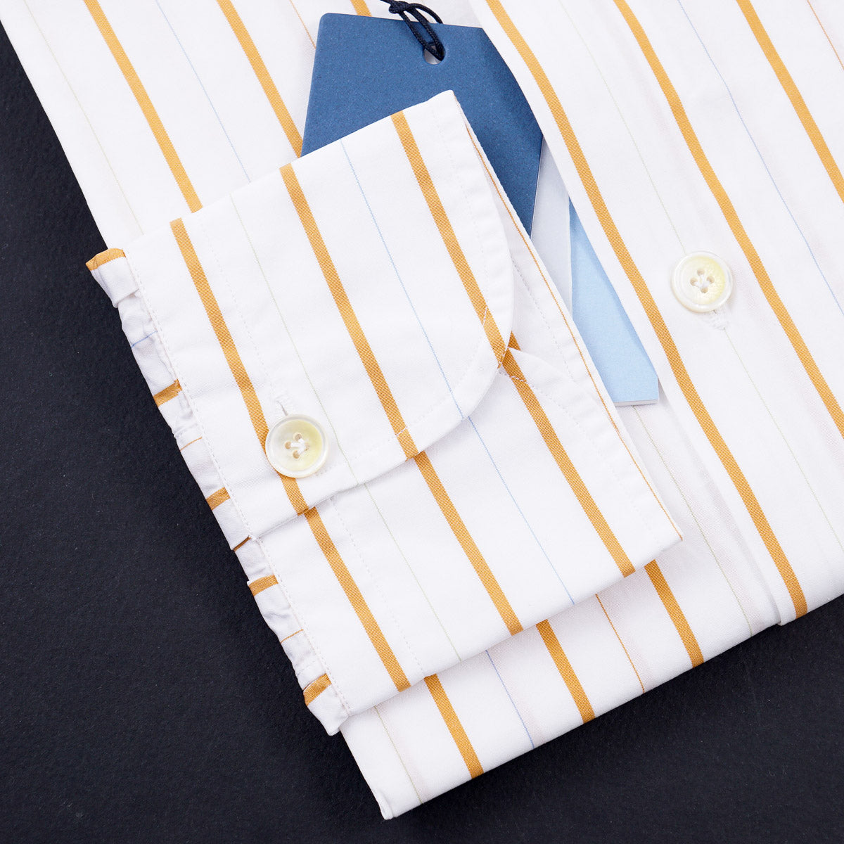 Finamore Woven Stripe Cotton Shirt