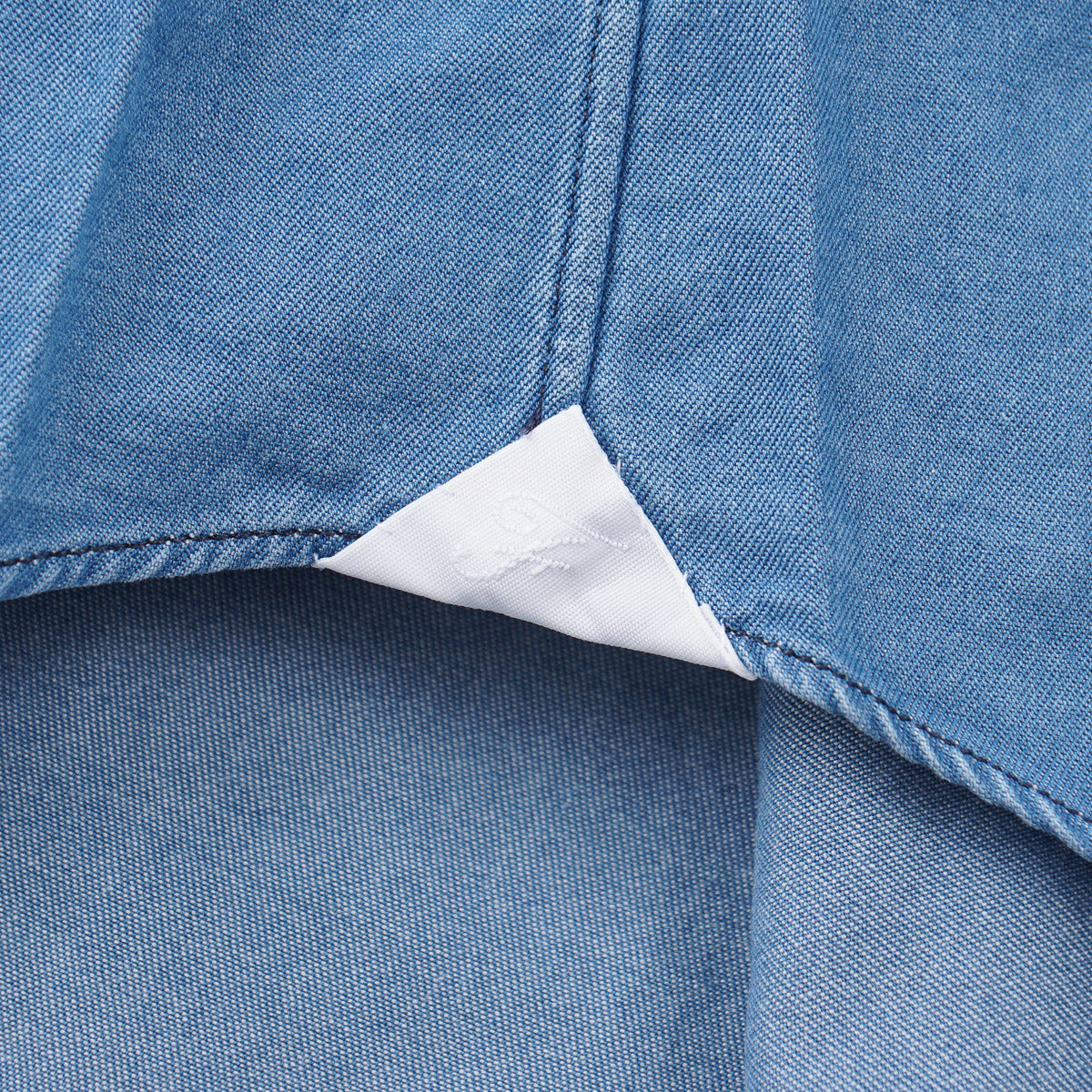 Finamore Slim-Fit Denim Cotton Shirt
