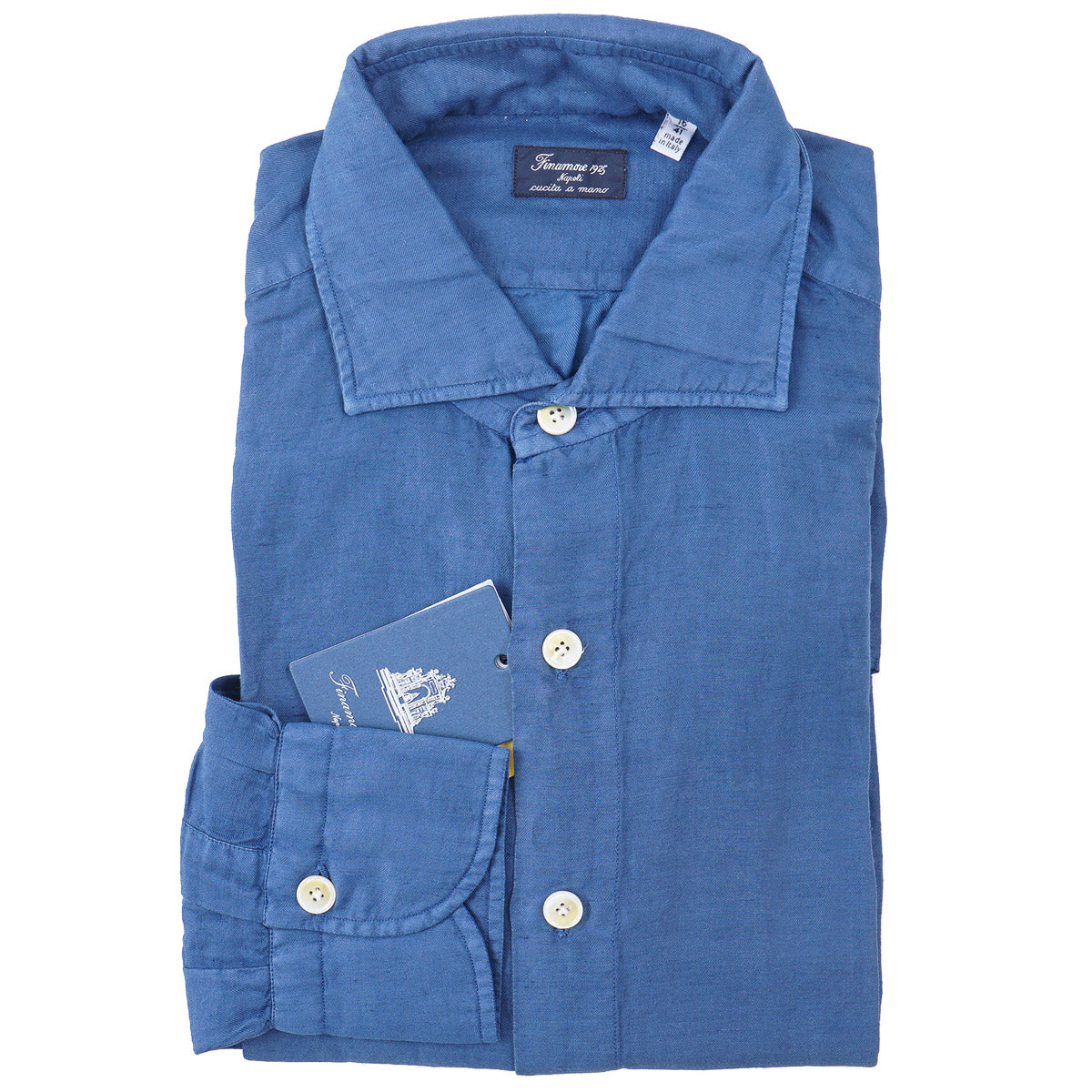Finamore Superfine Linen-Cotton Shirt