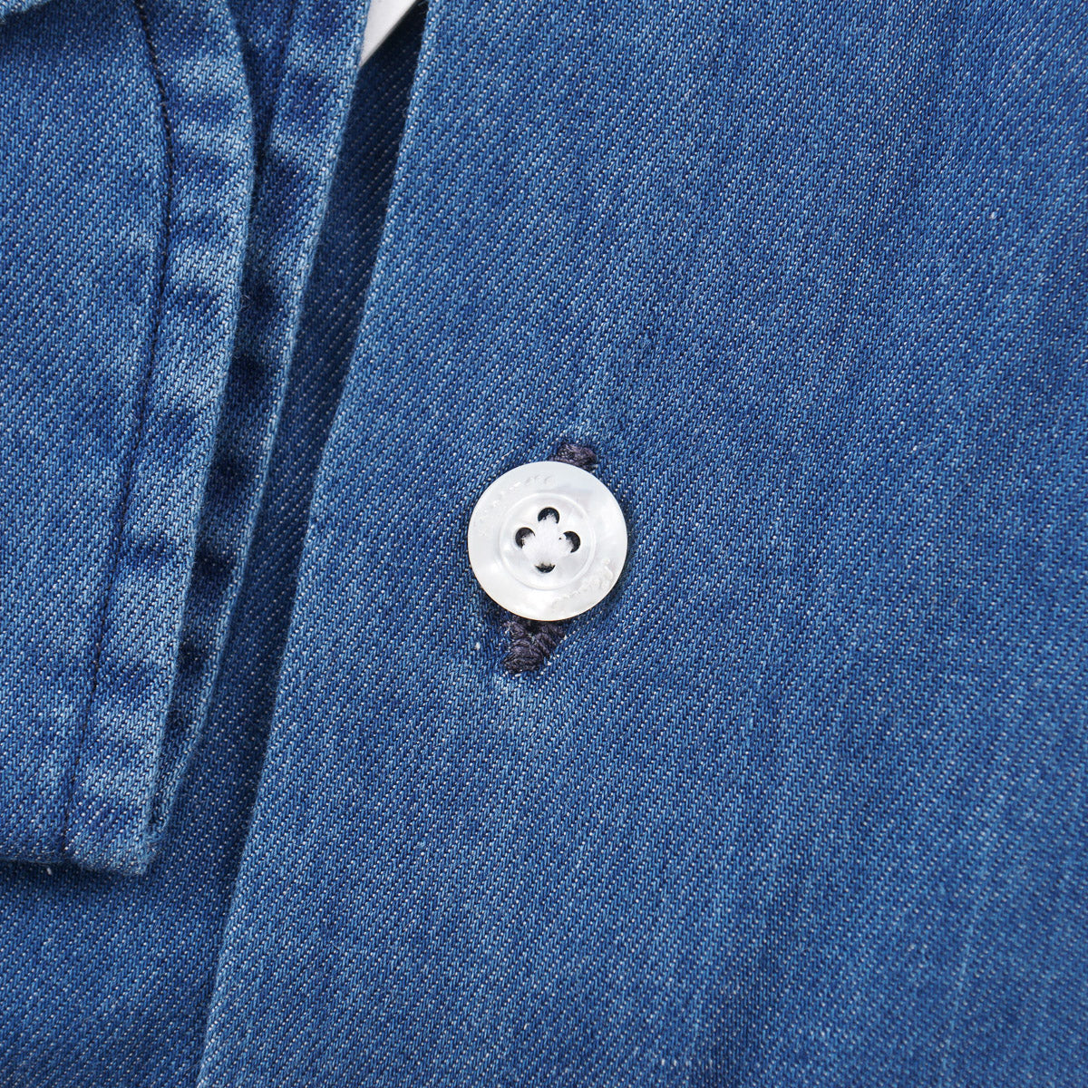 Finamore Tailored-Fit Chambray Cotton Shirt