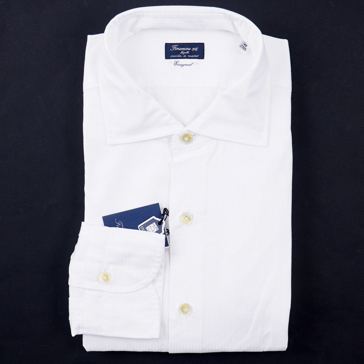Finamore Woven Stripe Cotton Shirt