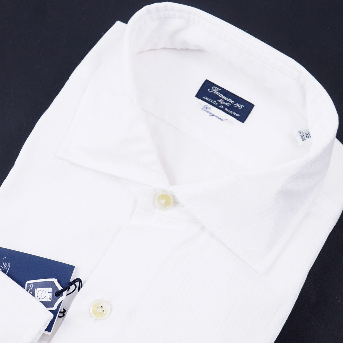 Finamore Woven Stripe Cotton Shirt
