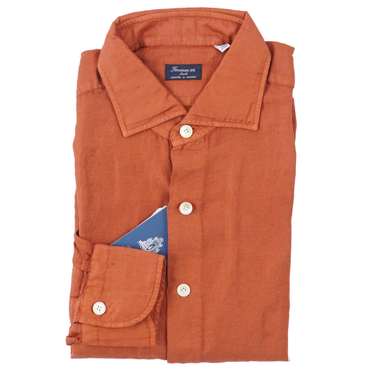 Finamore Superfine Linen-Cotton Shirt