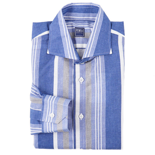 Fedeli Woven Linen-Cotton Shirt - Top Shelf Apparel