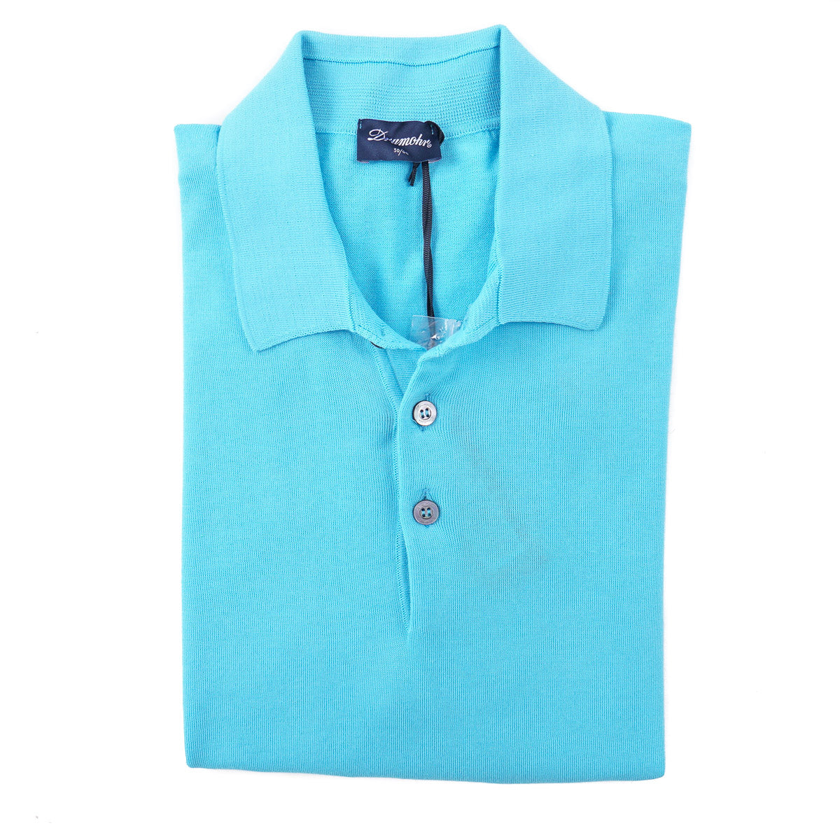 Drumohr Lightweight Cotton Polo Sweater - Top Shelf Apparel