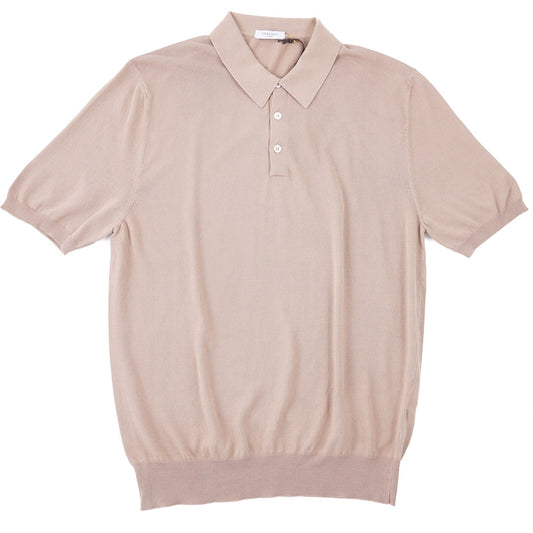 Boglioli Short Sleeve Cotton Polo Sweater