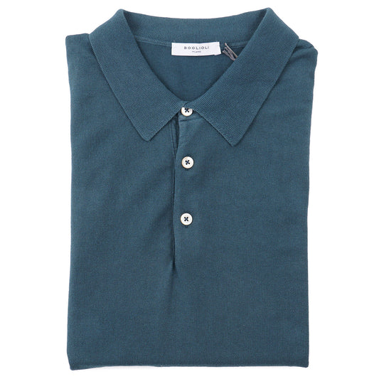 Boglioli Short Sleeve Cotton Polo Sweater