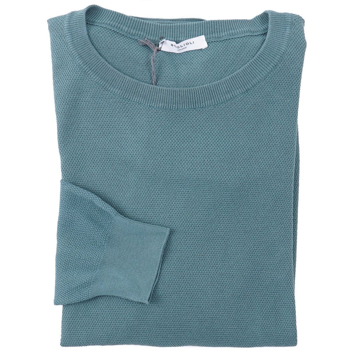 Boglioli Pique Knit Cotton Sweater