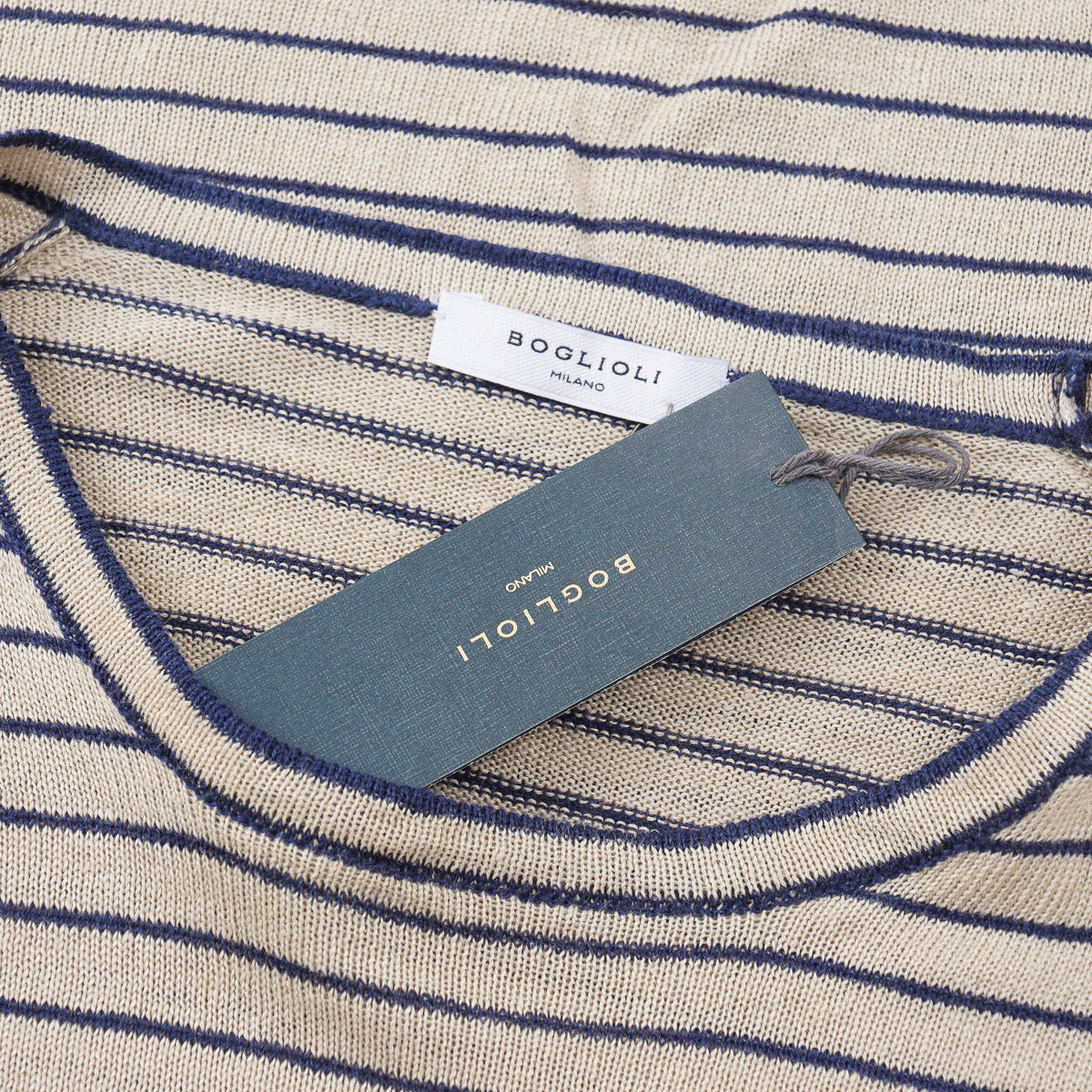 Boglioli Knit Pure Linen T-Shirt