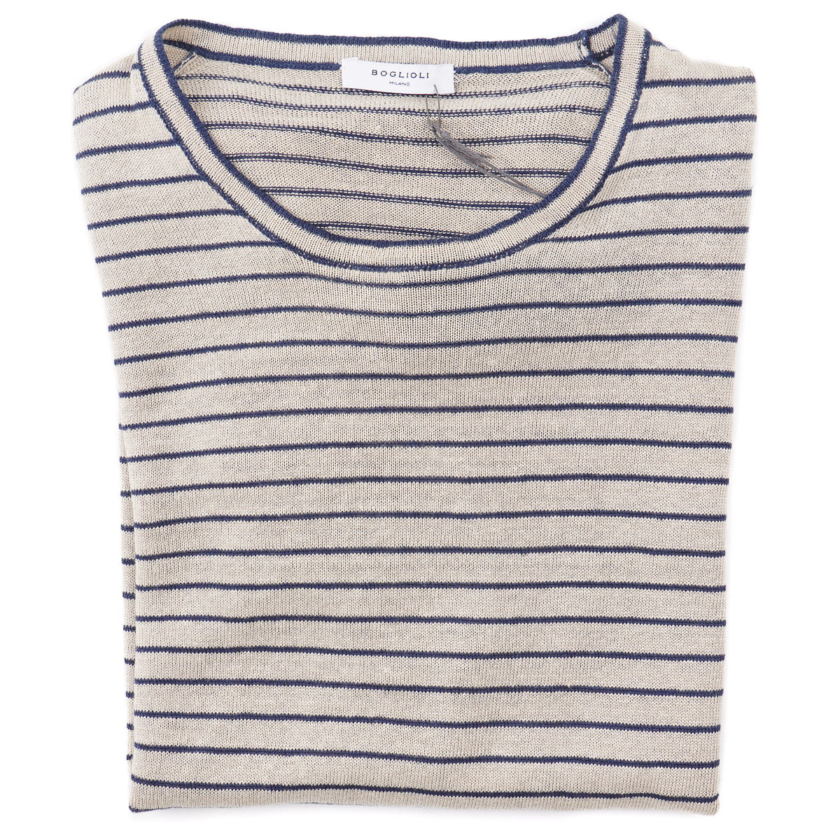 Boglioli Knit Pure Linen T-Shirt