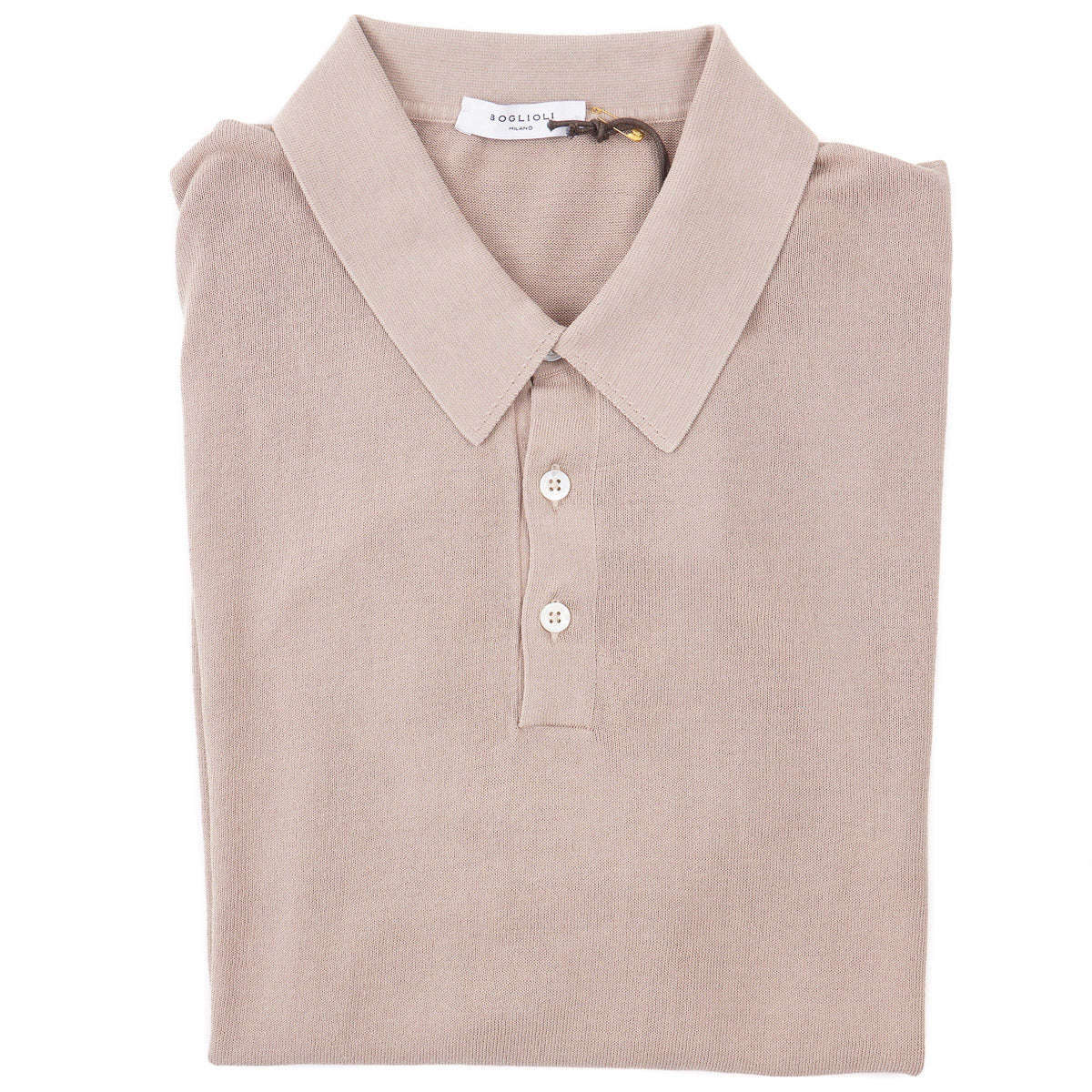 Boglioli Short Sleeve Cotton Polo Sweater
