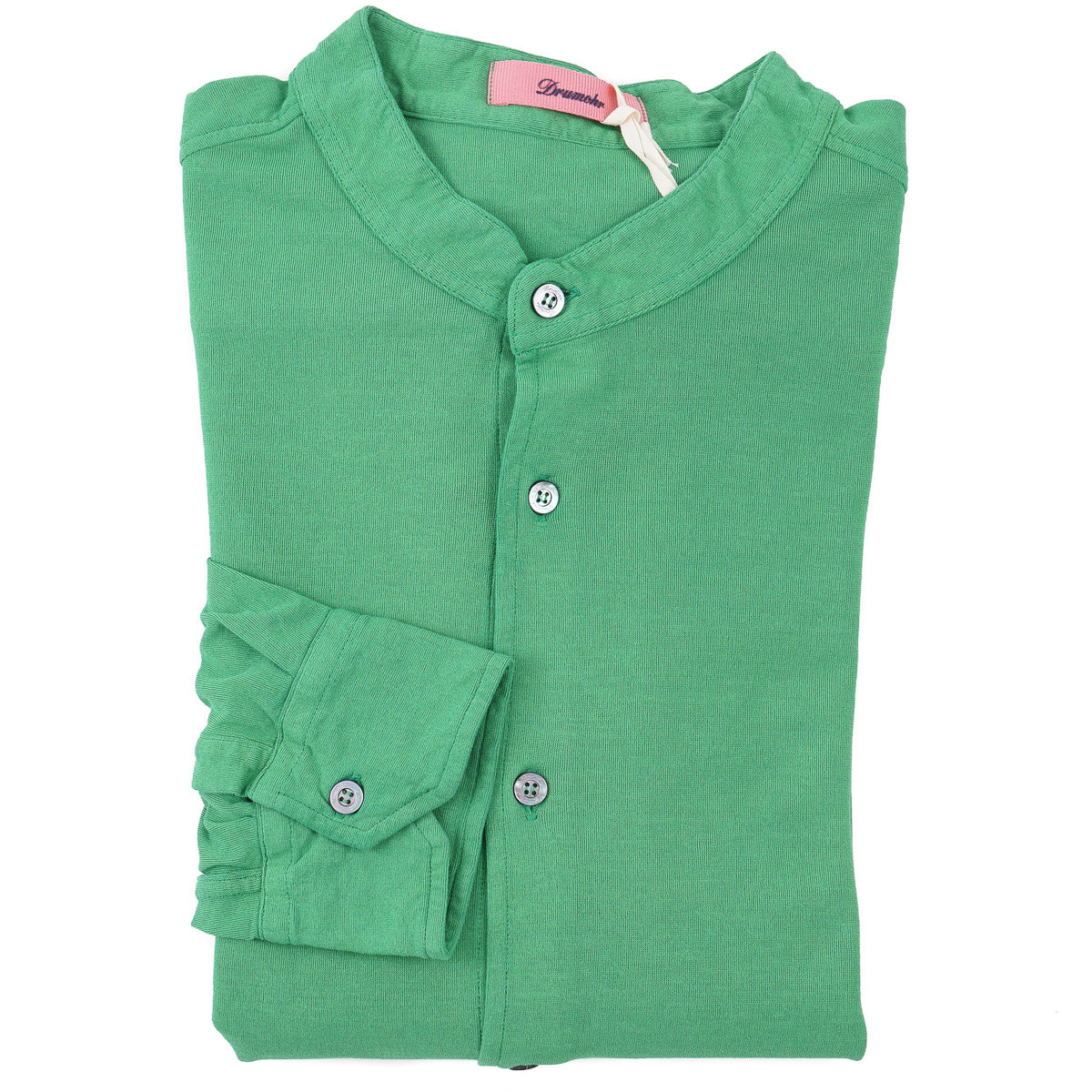 Drumohr Long Sleeve Jersey Cotton Shirt
