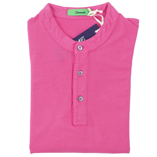 Drumohr Short Sleeve Cotton Henley Shirt - Top Shelf Apparel