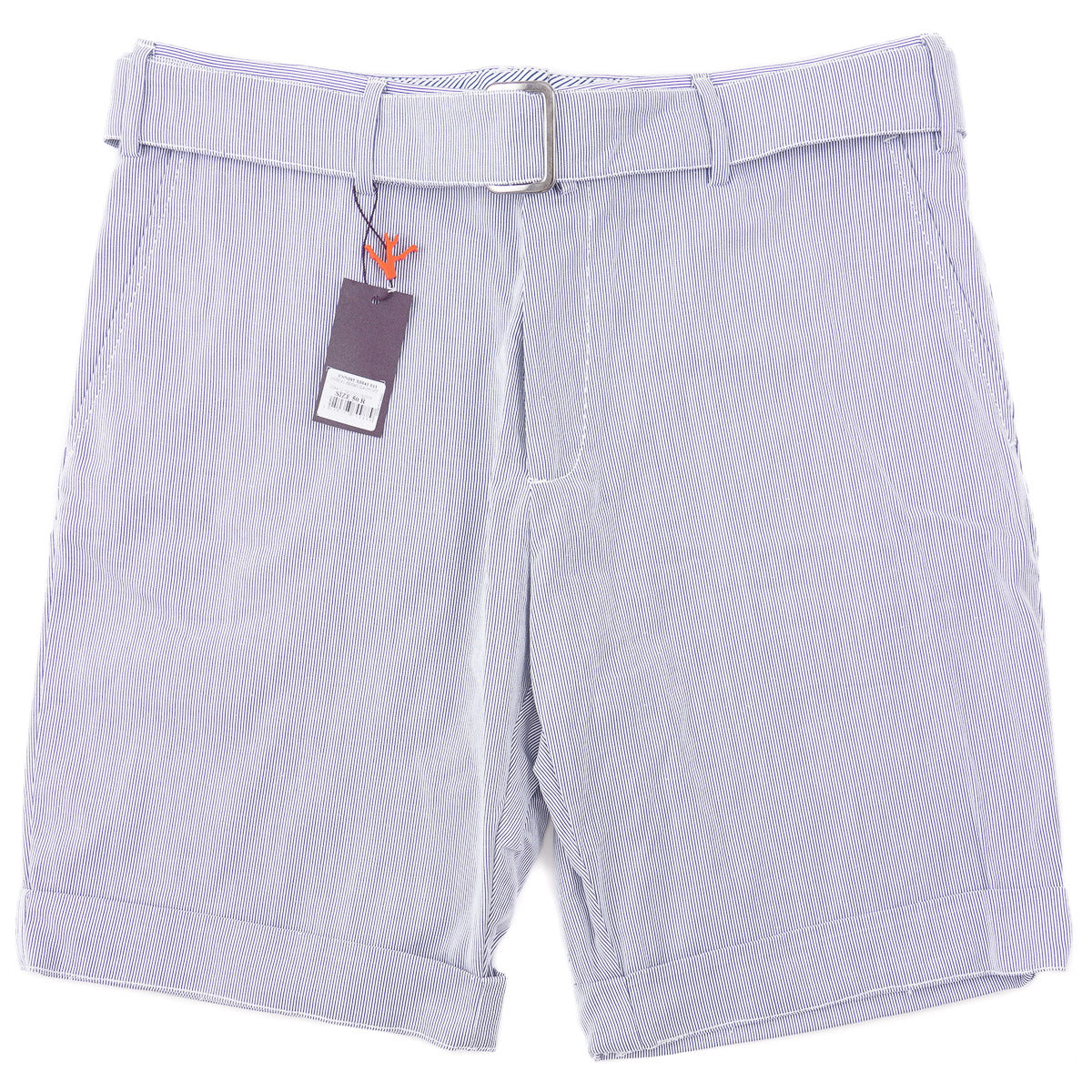Isaia Woven Cotton Shorts with Belt - Top Shelf Apparel